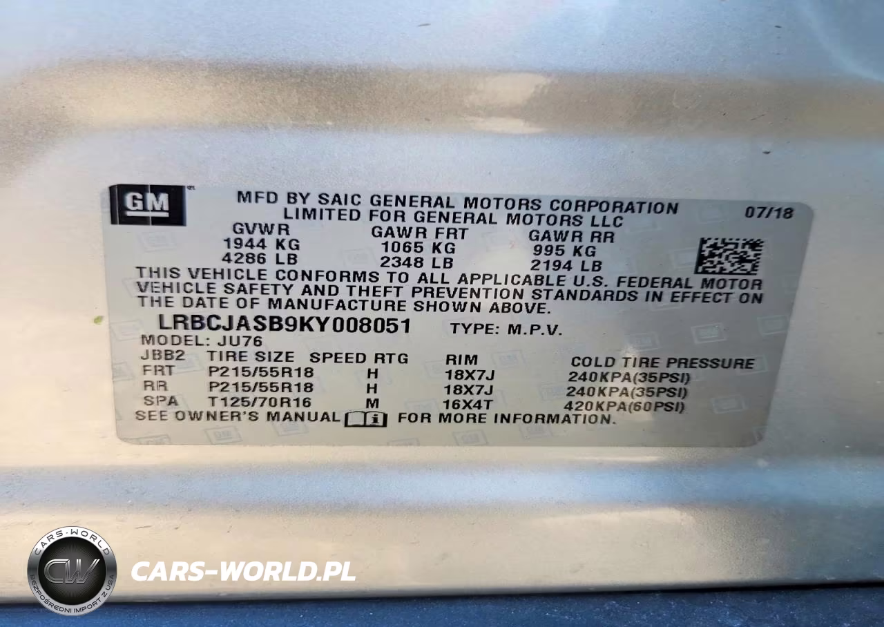 2019 Buick Encore Preferred VIN:LRBCJASB9KY008051 - 13