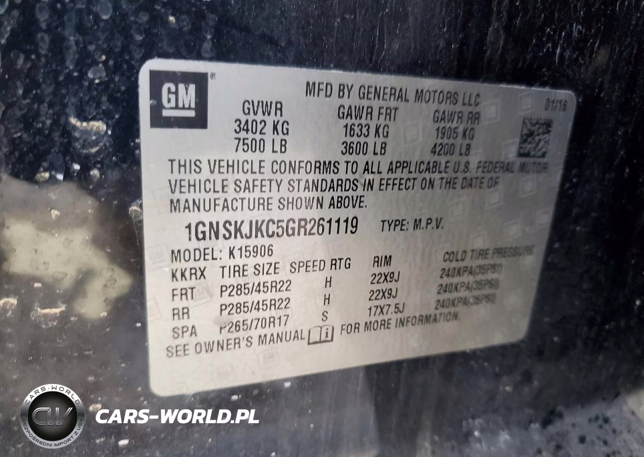 2016 Chevrolet Suburban K1500 Ltz VIN:1GNSKJKC5GR261119 - 13