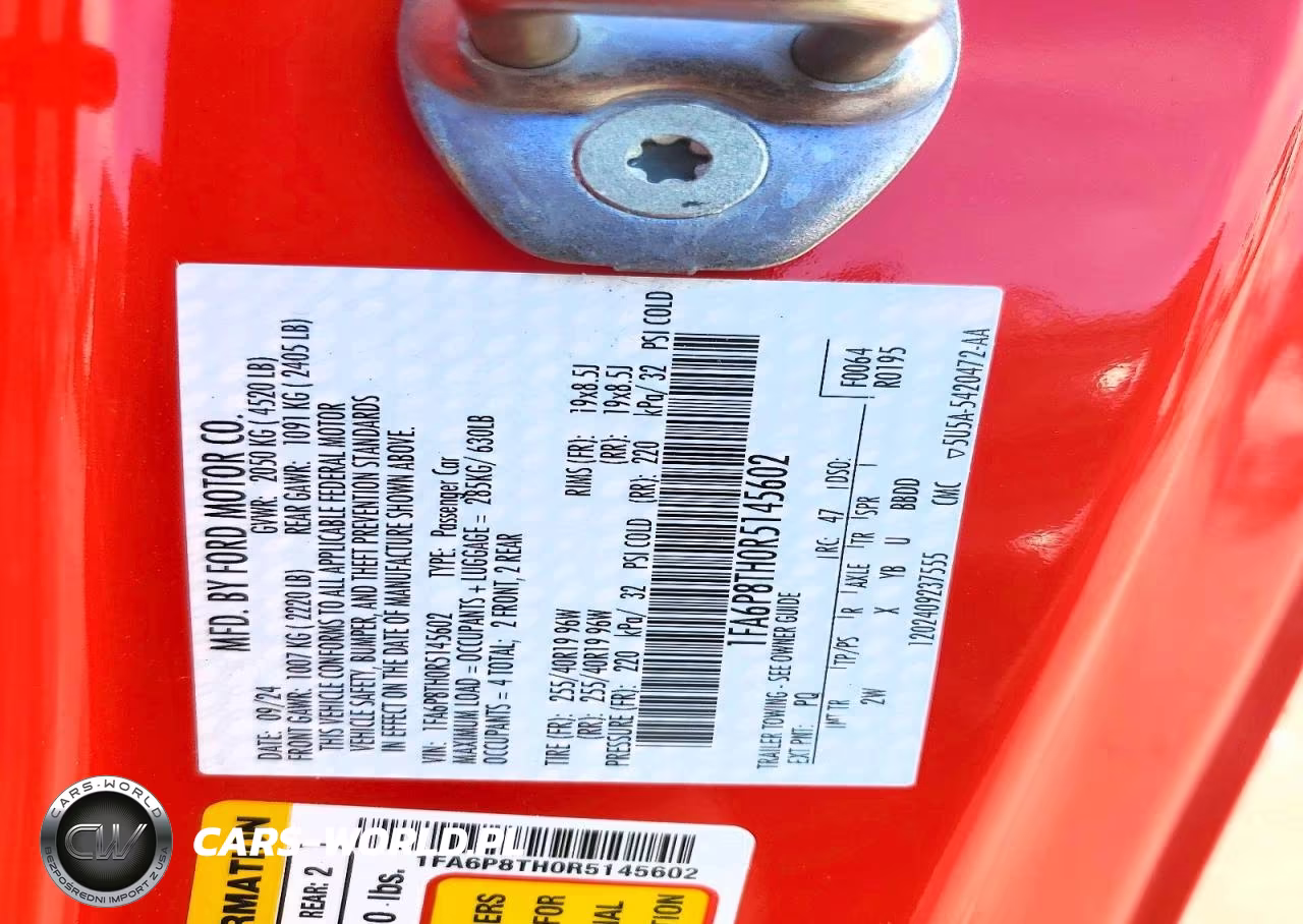 2024 Ford Mustang VIN:1FA6P8TH0R5145602 - 13