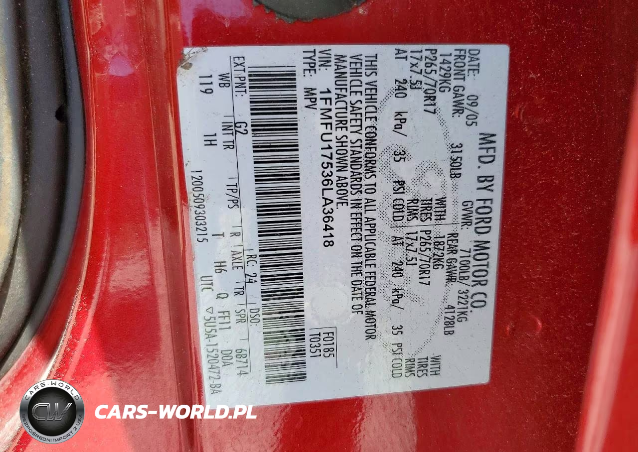 2006 Ford Expedition Eddie Bauer VIN:1FMFU17536LA36418 - 13
