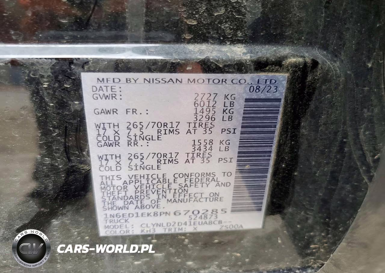 2023 Nissan Frontier Pro-4X VIN:1N6ED1EK8PN670285 - 13