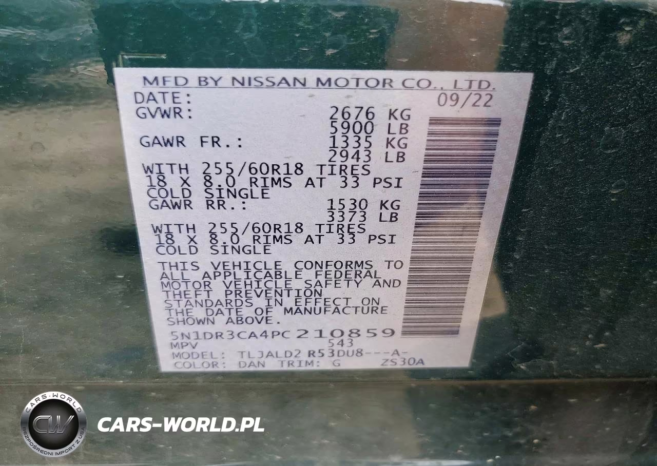 2023 Nissan Pathfinder Sl VIN:5N1DR3CA4PC210859 - 13