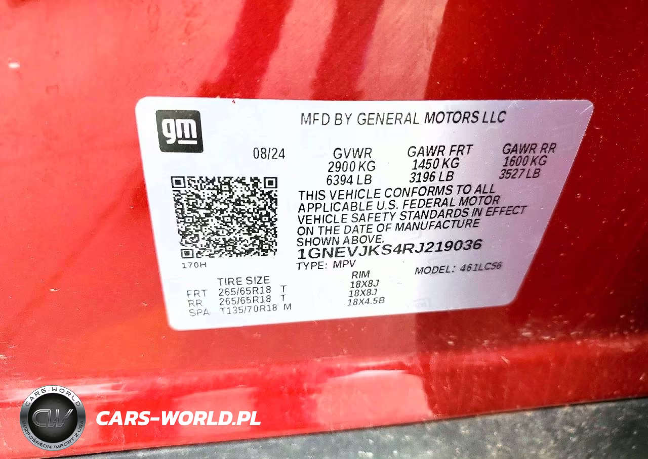 2024 Chevrolet Traverse Lt Z71 VIN:1GNEVJKS4RJ219036 - 14