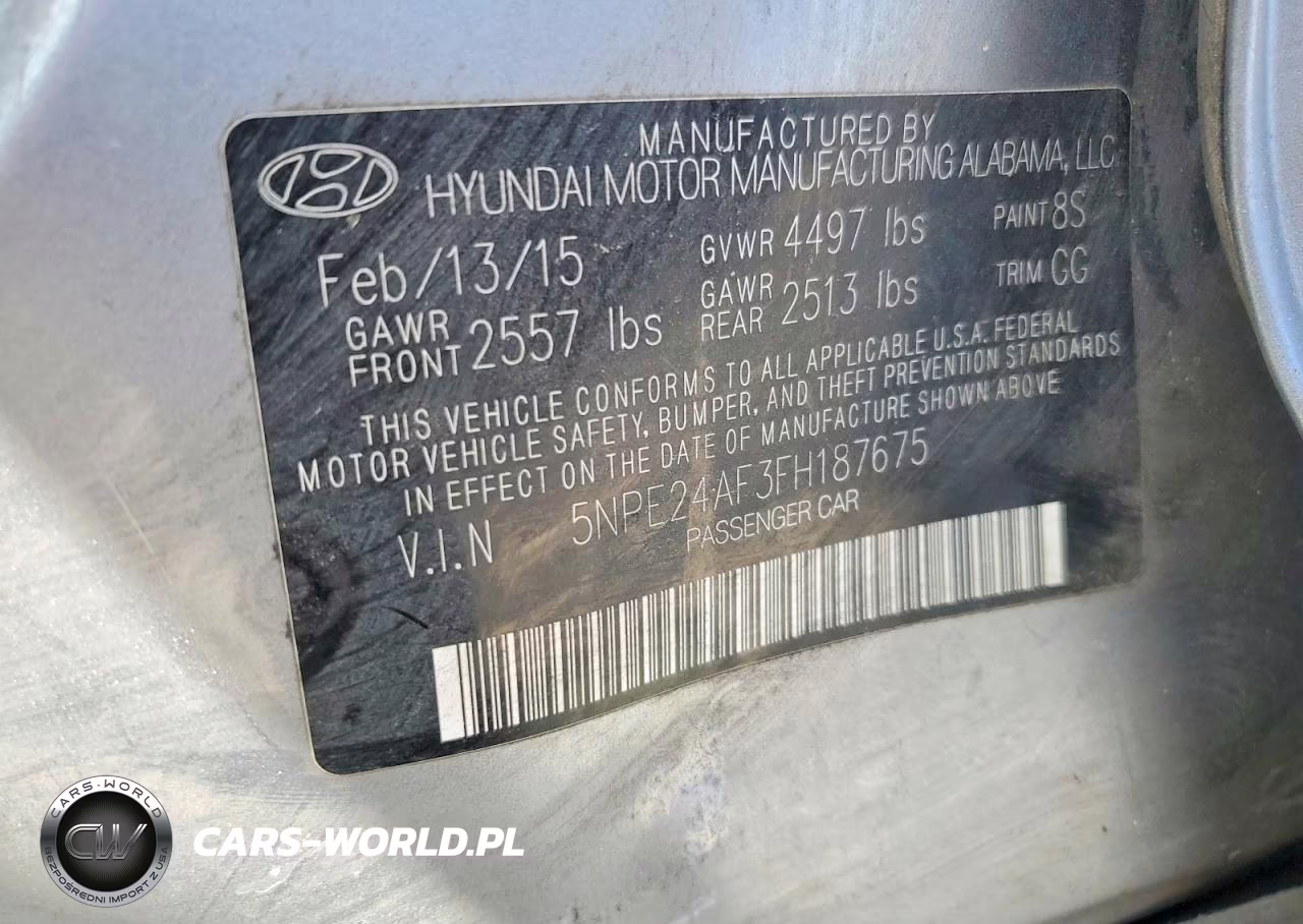 2015 Hyundai Sonata VIN:5NPE24AF3FH187675 - 12