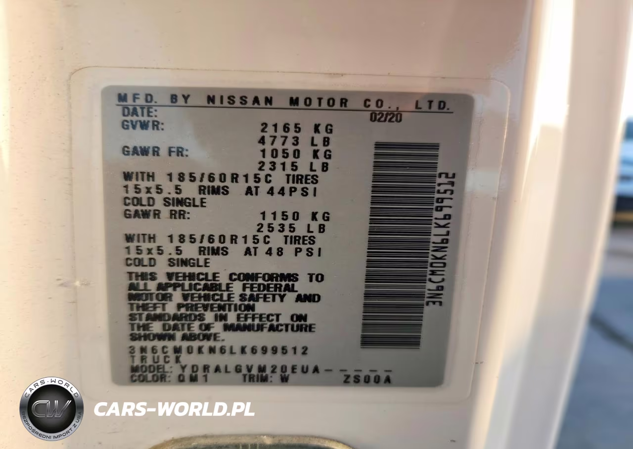 2020 Nissan Nv200 Sv VIN:3N6CM0KN6LK699512 - 12