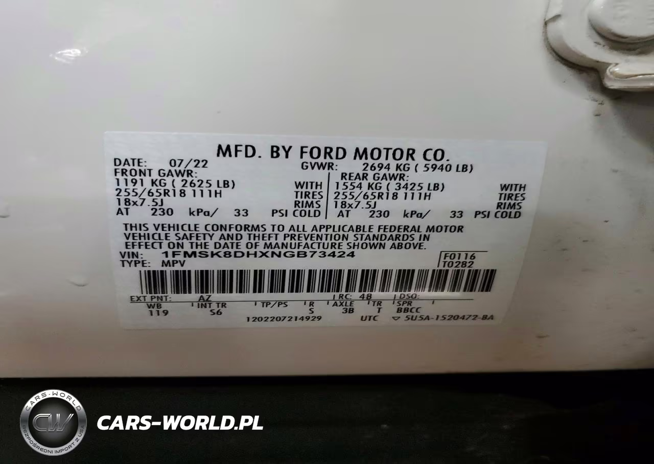 2022 Ford Explorer Xlt VIN:1FMSK8DHXNGB73424 - 13