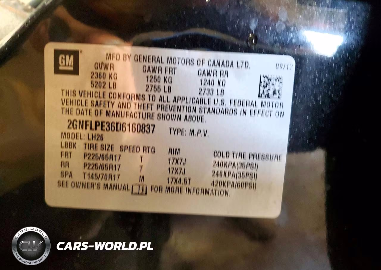 2013 Chevrolet Equinox Lt VIN:2GNFLPE36D6160837 - 13