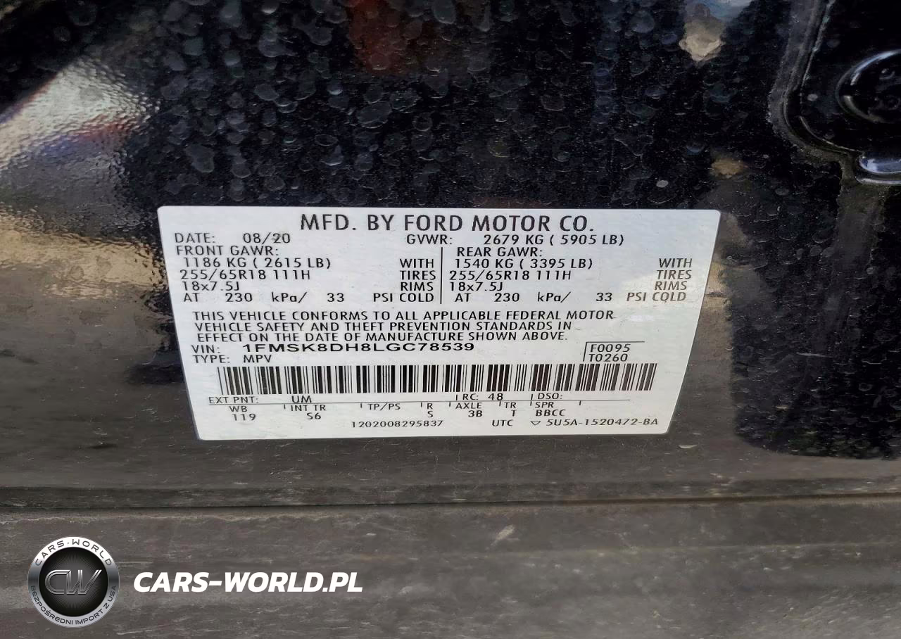 2020 Ford Explorer Xlt VIN:1FMSK8DH8LGC78539 - 13