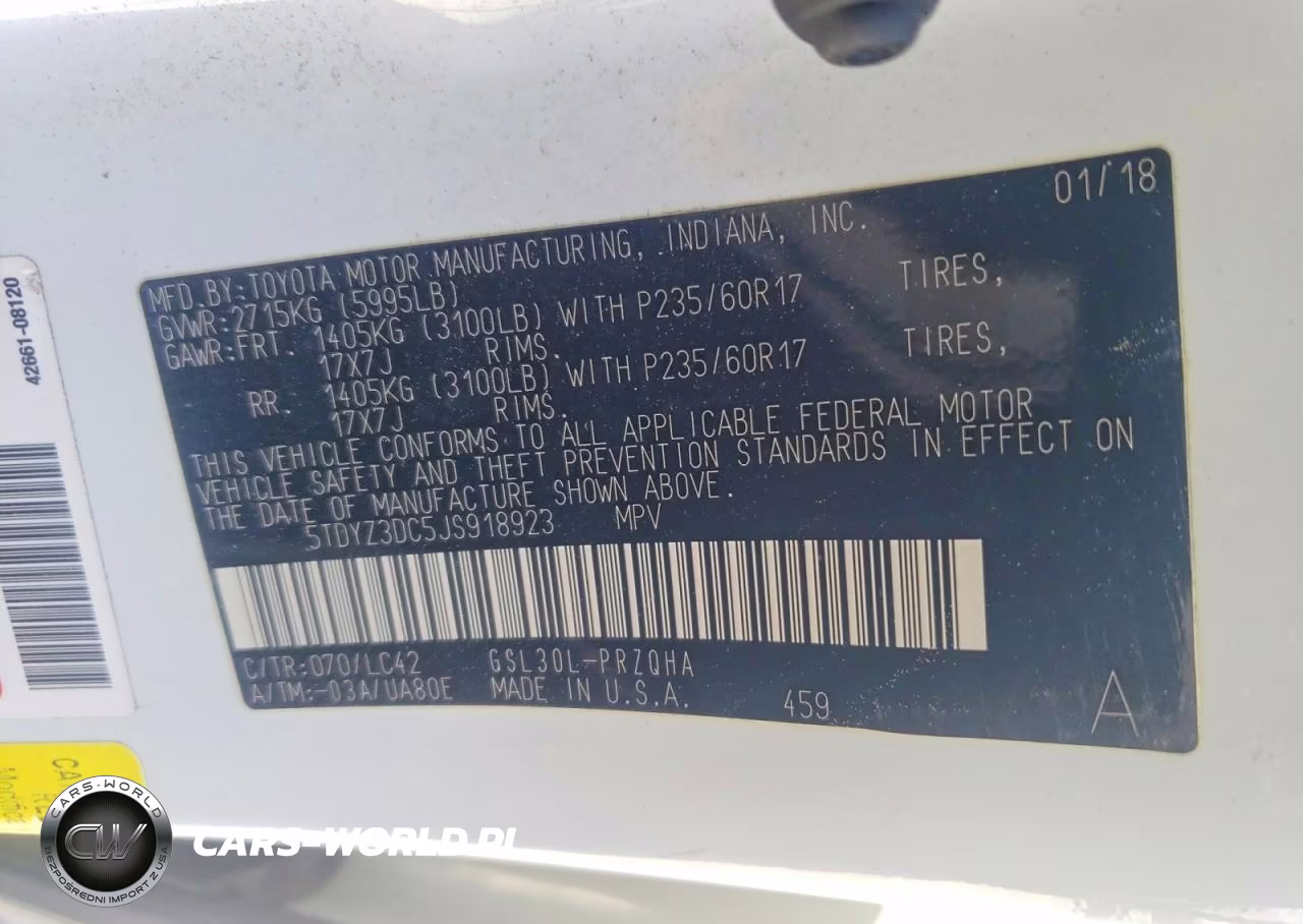 2018 Toyota Sienna Xle 8-Passenger VIN:5TDYZ3DC5JS918923 - 13
