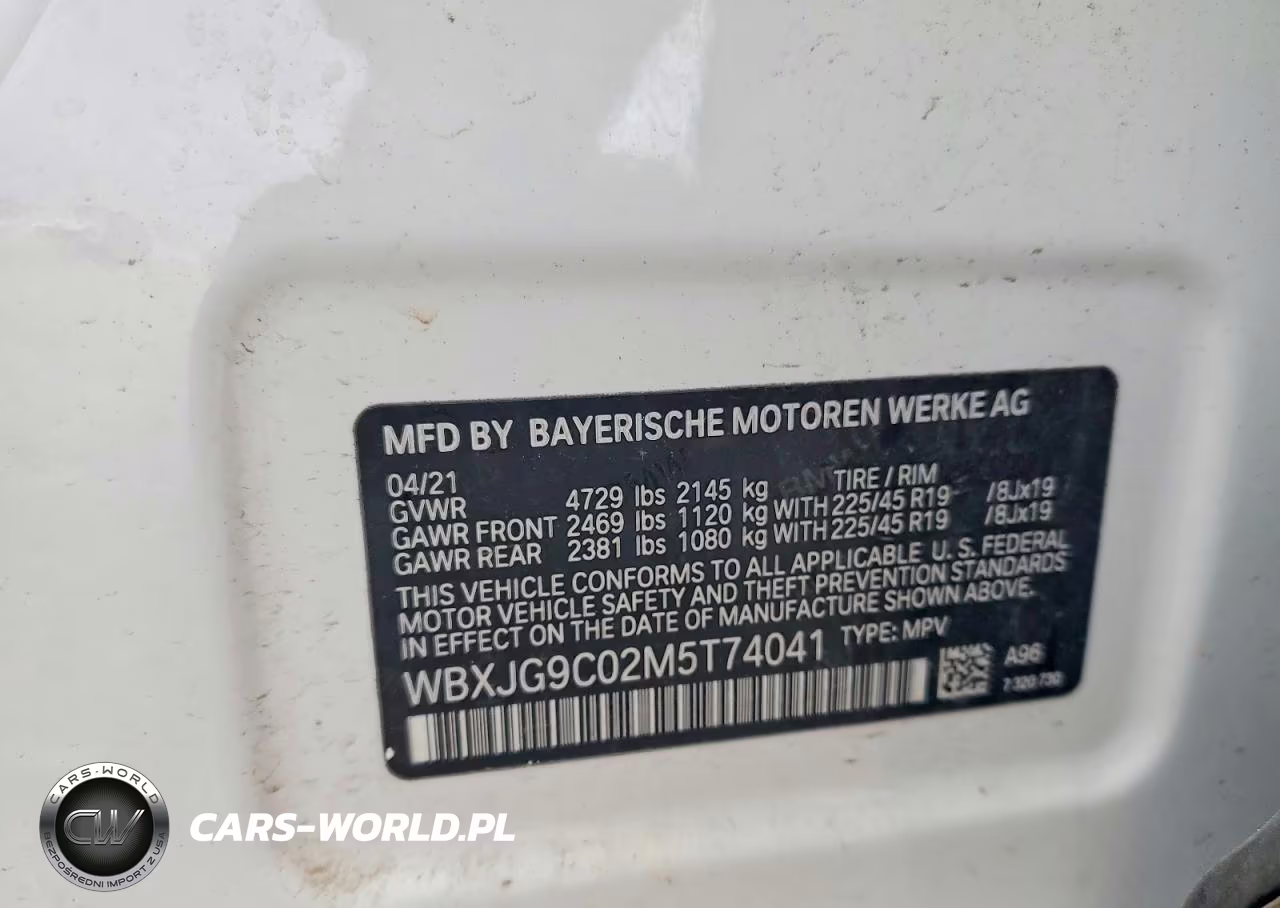 2021 BMW X1 xDrive28I VIN:WBXJG9C02M5T74041 - 13