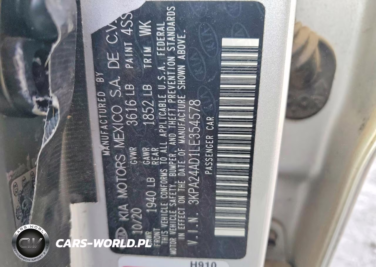 2020 Kia Rio S VIN:3KPA24AD1LE354578 - 12