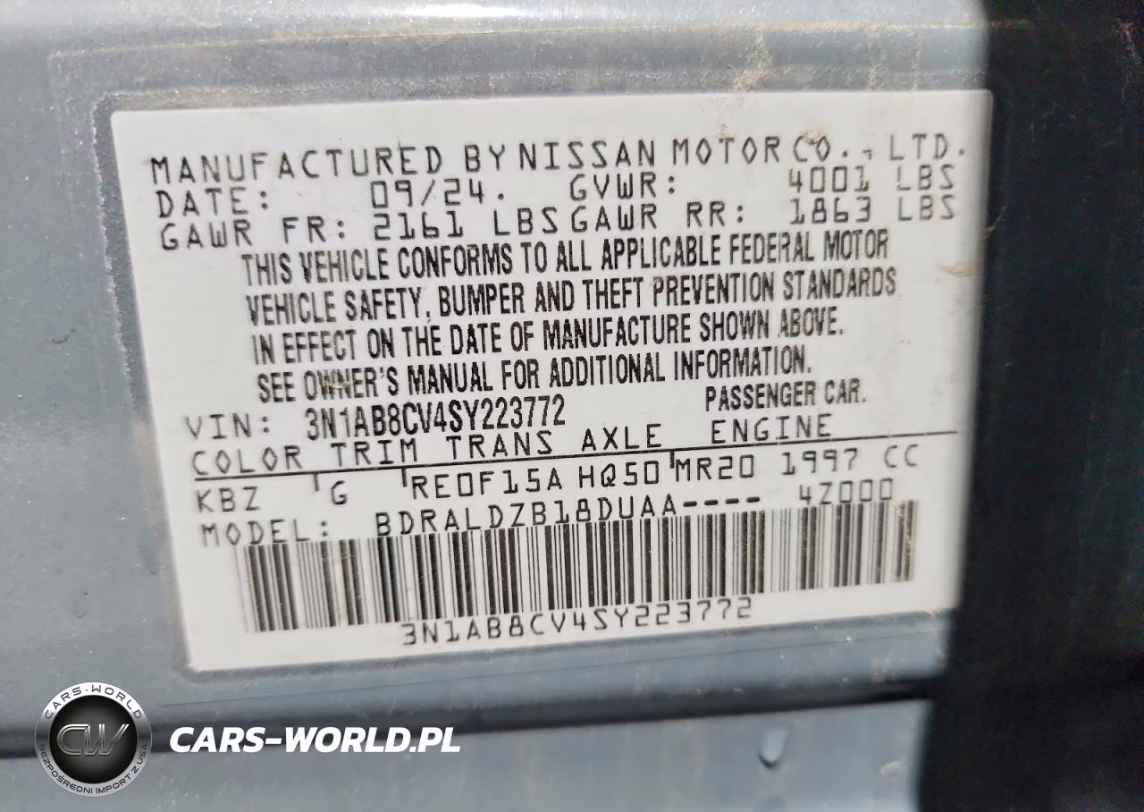 2025 Nissan Sentra Sv VIN:3N1AB8CV4SY223772 - 13