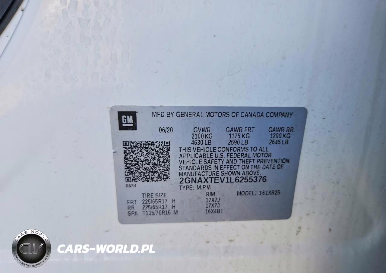 2020 Chevrolet Equinox Lt VIN:2GNAXTEV1L6255376 - 13