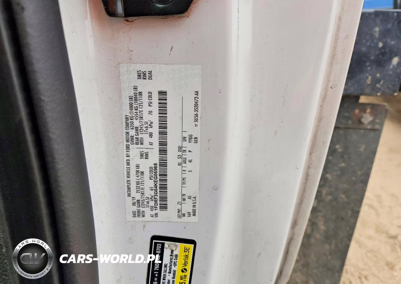 2019 Ford F350 Super Duty Utility - Service Truck VIN:1FDRF3G64KEG06968 - 12