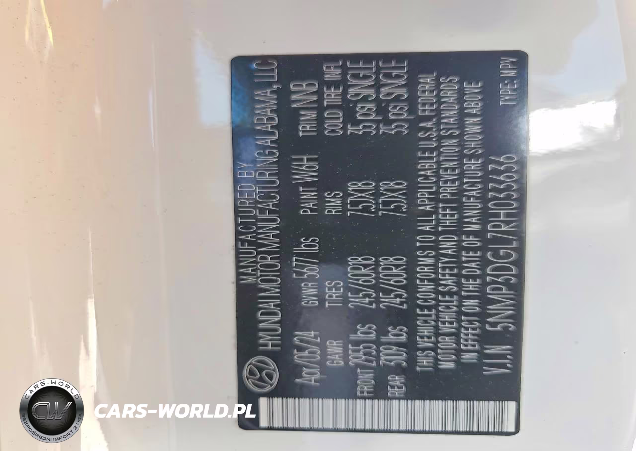 2024 Hyundai Santa Fe Xrt VIN:5NMP3DGL7RH033636 - 13