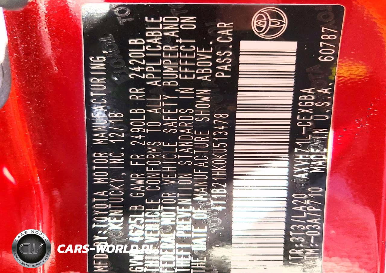 2019 Toyota Camry Hybrid Xle VIN:4T1B21HK0KU513478 - 13
