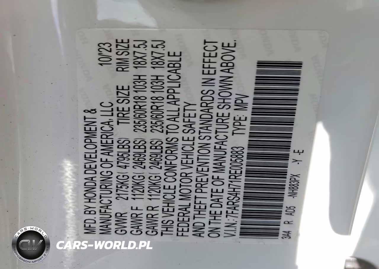 2024 Honda Cr-V Exl VIN:7FARS4H71RE005883 - 12