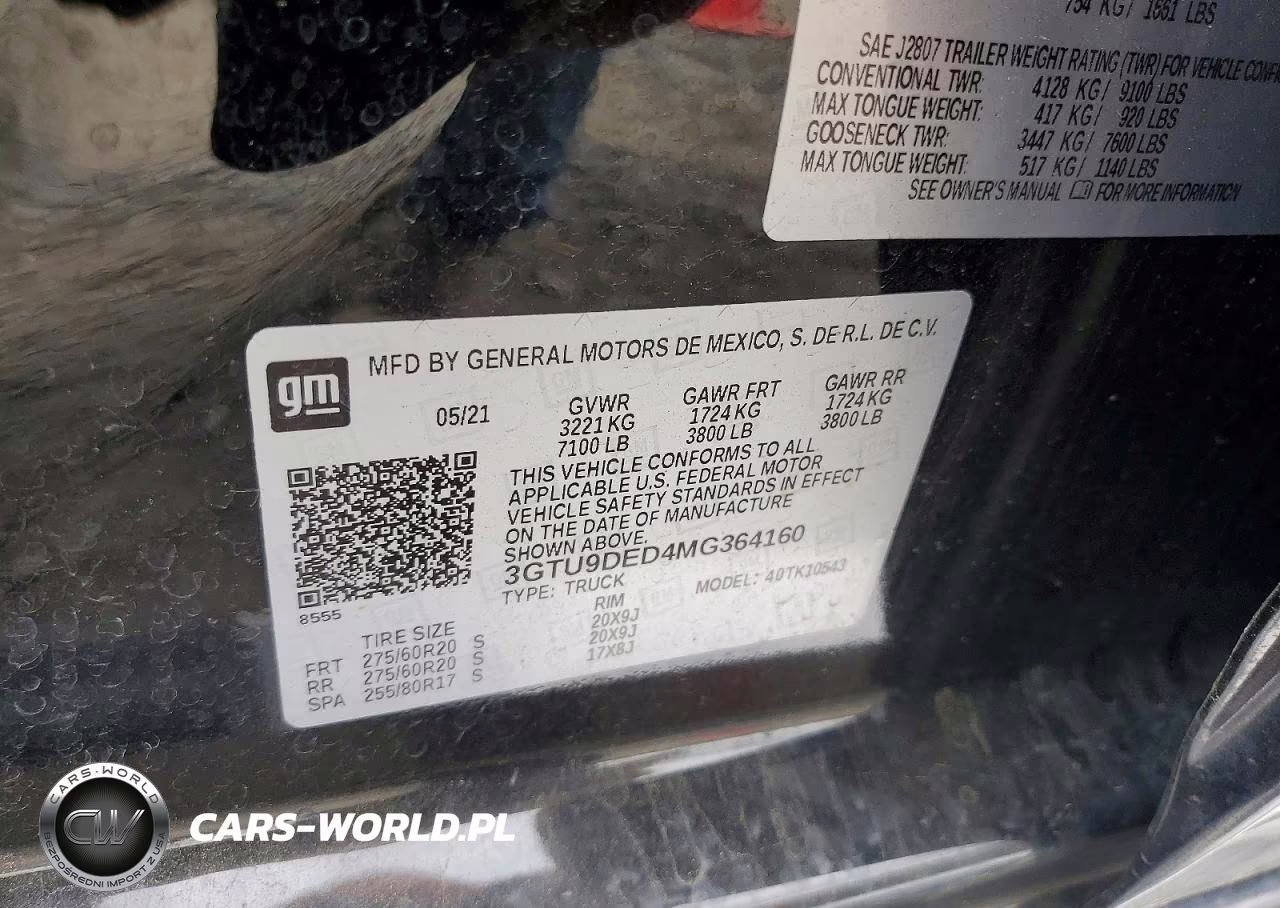 2021 GMC Sierra K1500 Slt VIN:3GTU9DED4MG364160 - 12