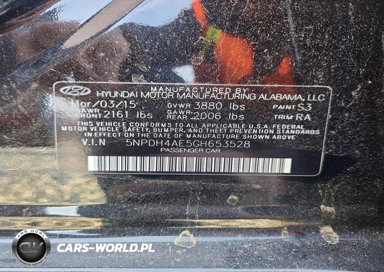 2016 Hyundai Elantra Se VIN:5NPDH4AE5GH653528 - 12