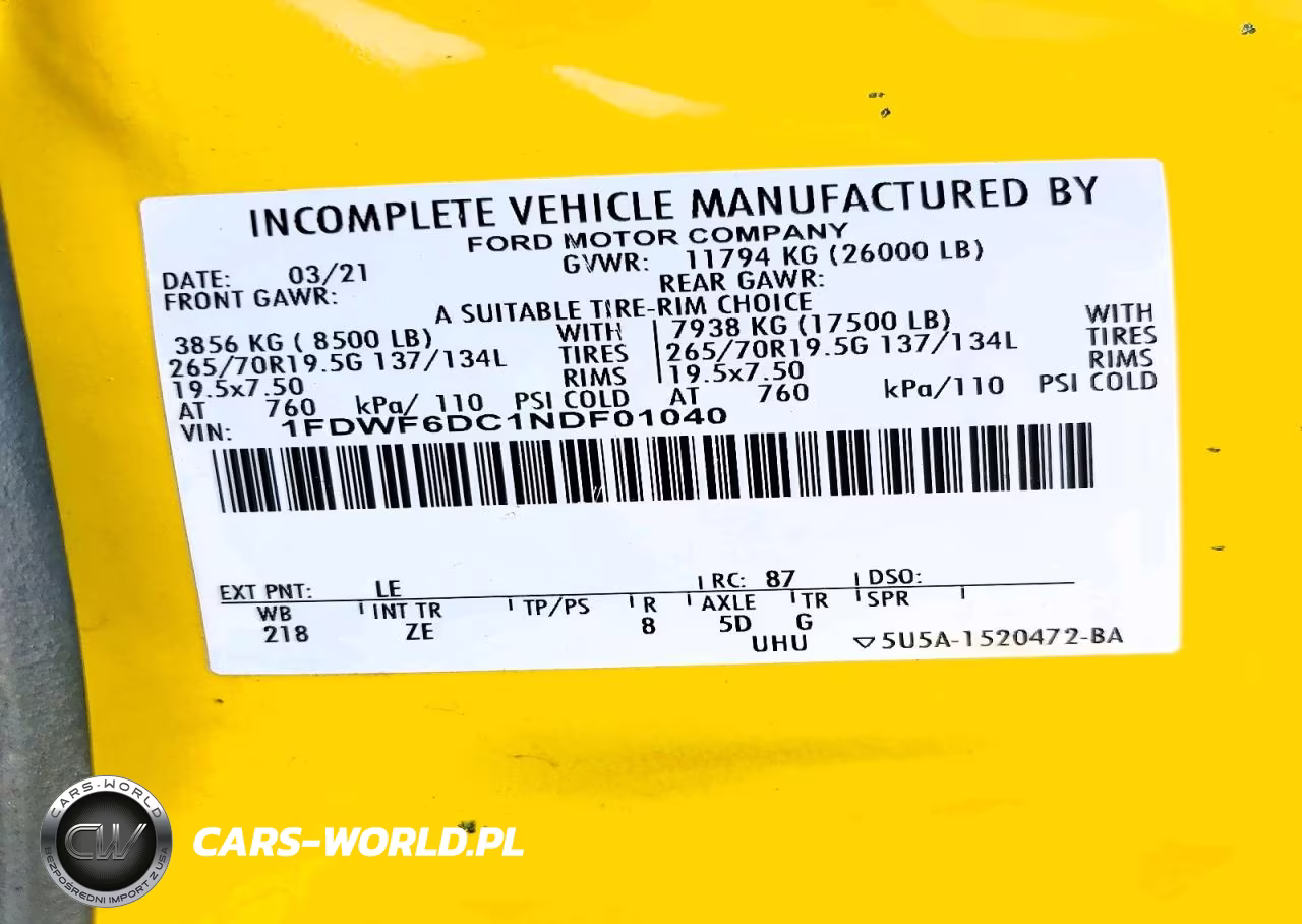 2022 Ford F650 Super Duty VIN:1FDWF6DC1NDF01040 - 13