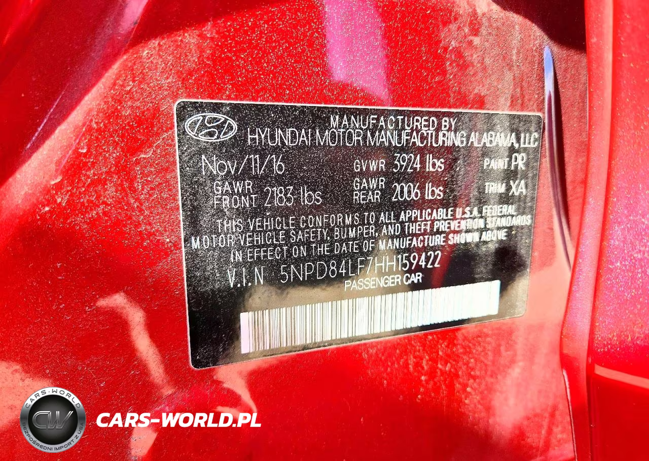 2017 Hyundai Elantra Se VIN:5NPD84LF7HH159422 - 12