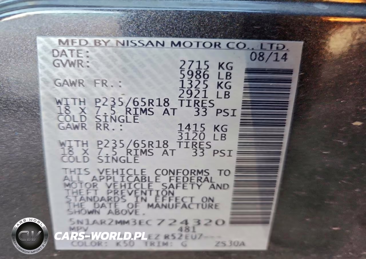 2014 Nissan Pathfinder S VIN:5N1AR2MM3EC724320 - 13