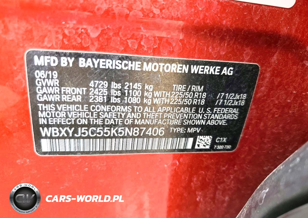 2019 BMW X2 xDrive28I VIN:WBXYJ5C55K5N87406 - 13