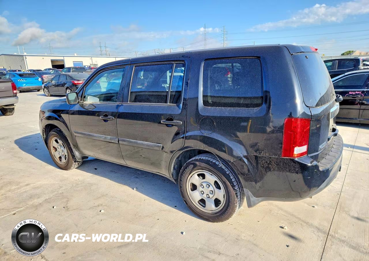 2012 Honda Pilot Lx VIN:5FNYF3H29CB035215 - 2