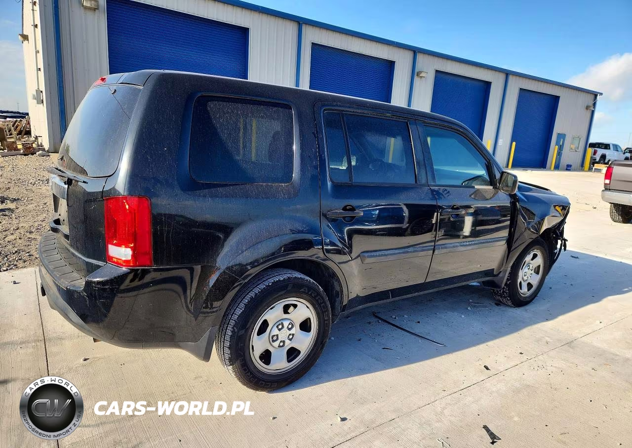 2012 Honda Pilot Lx VIN:5FNYF3H29CB035215 - 3
