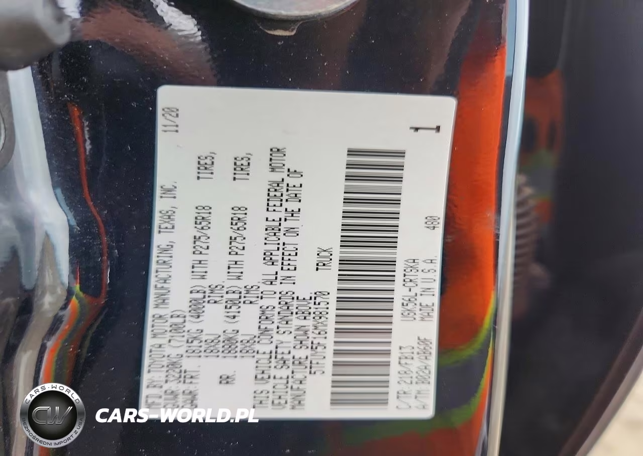 2021 Toyota Tundra Sr5 VIN:5TFUY5F16MX981570 - 13