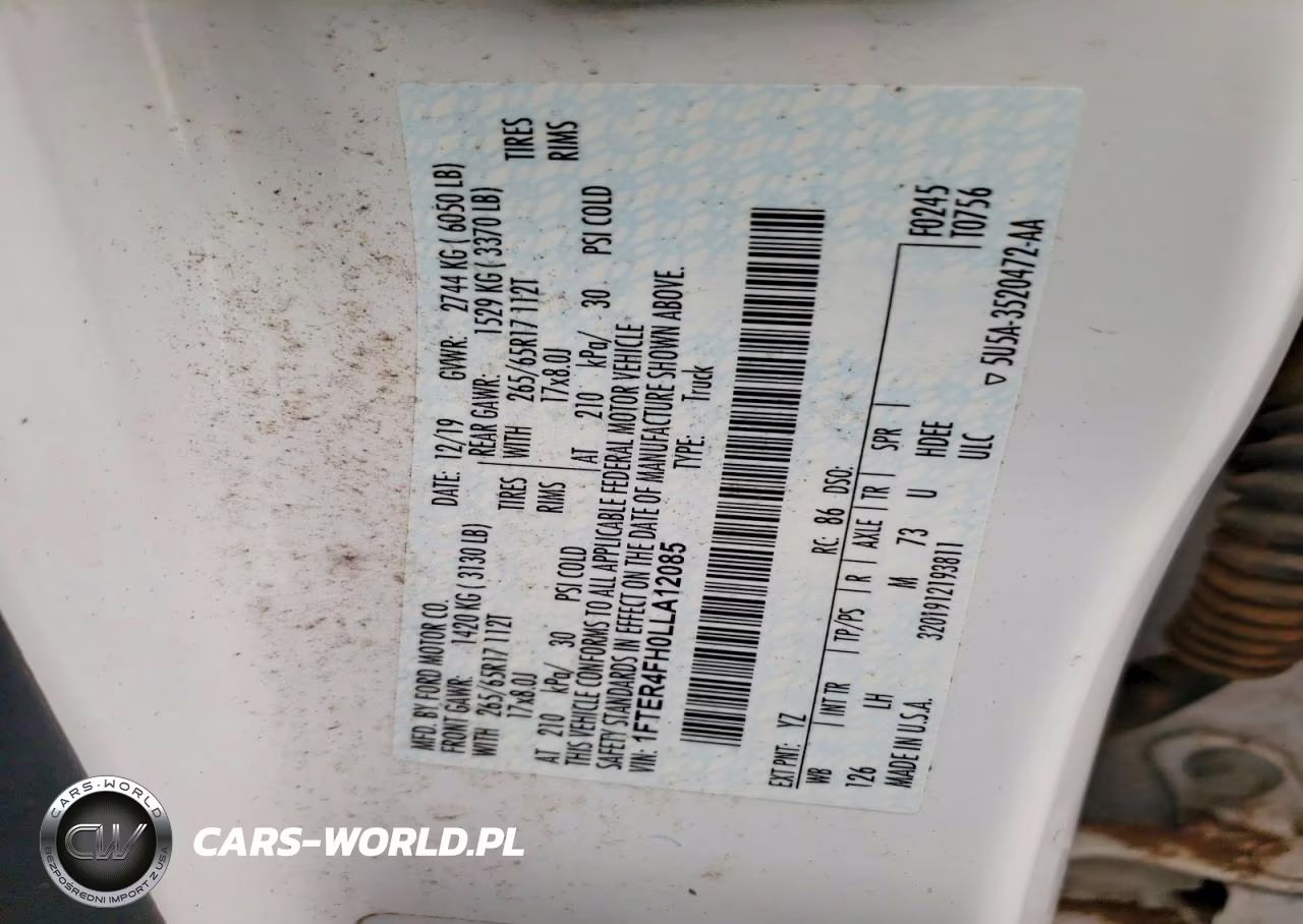 2020 Ford Ranger Xl VIN:1FTER4FH0LLA12085 - 13