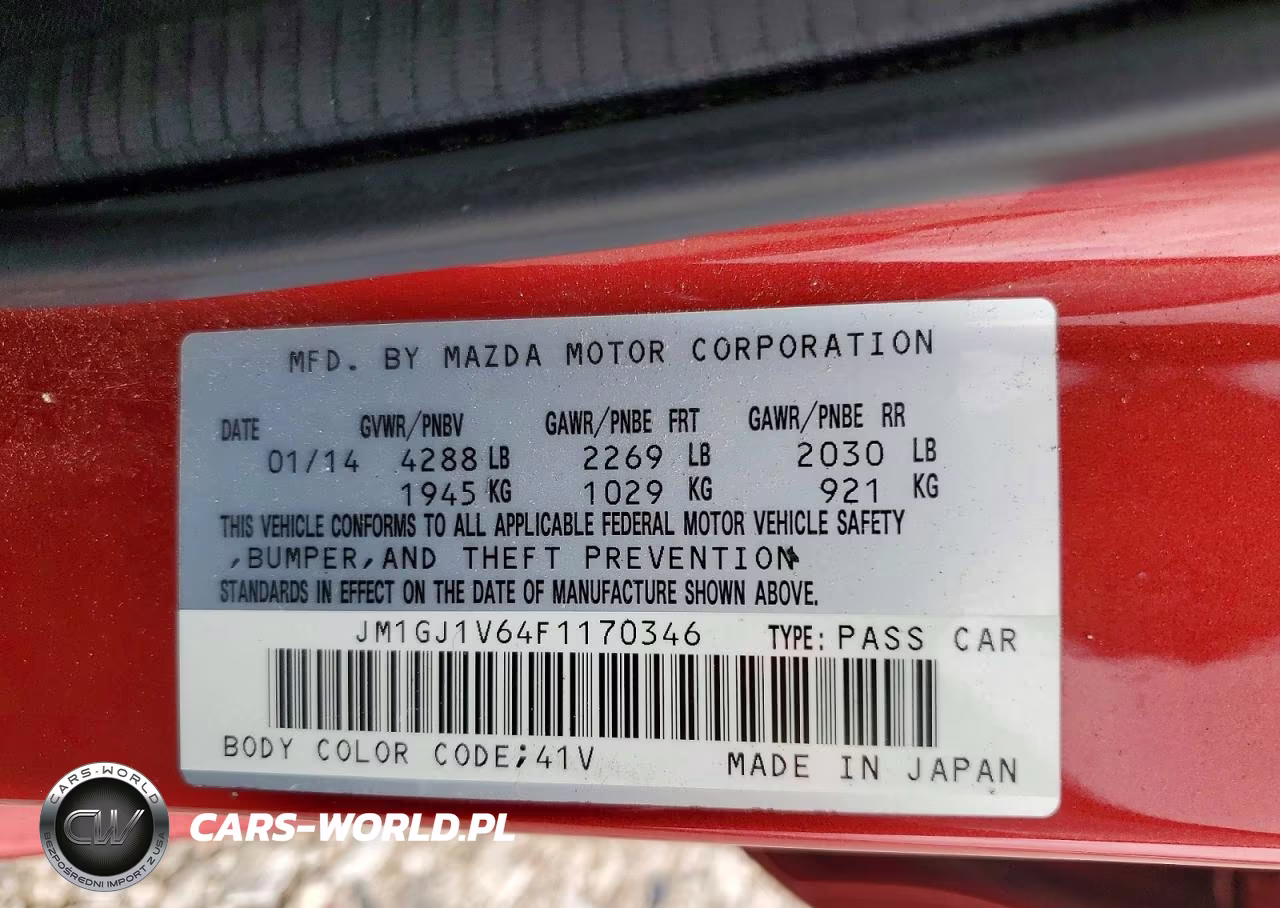 2015 Mazda 6 Touring VIN:JM1GJ1V64F1170346 - 12