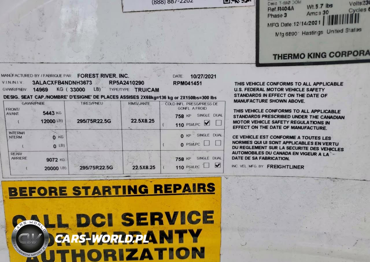 2022 Freightliner M2 106 Medium Duty VIN:3ALACXFB4NDNH3673 - 13