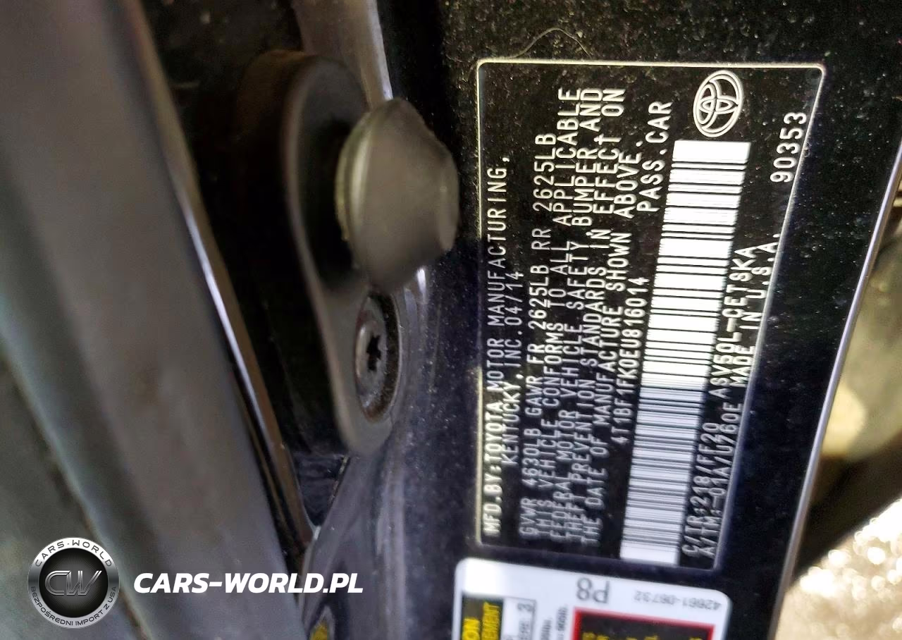 2014 Toyota Camry Se Sport VIN:4T1BF1FK0EU816014 - 12