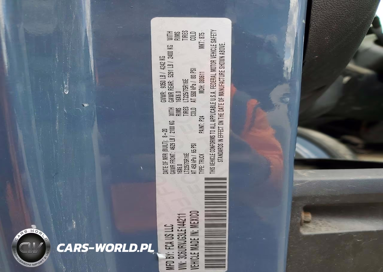 2020 Ram Promaster 3500 3500 High VIN:3C6URVJG3LE144211 - 13
