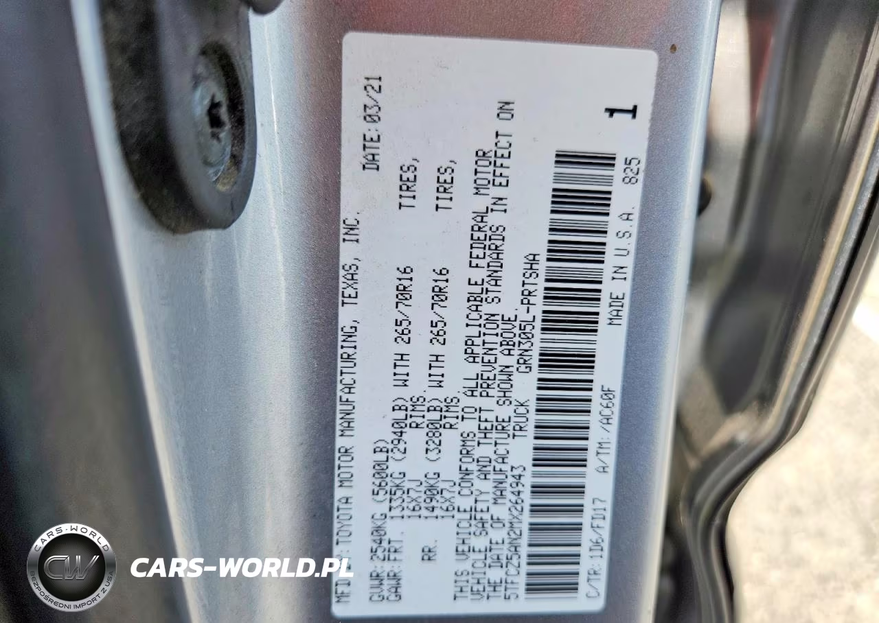 2021 Toyota Tacoma Trd Off-Road VIN:5TFCZ5AN2MX264943 - 13