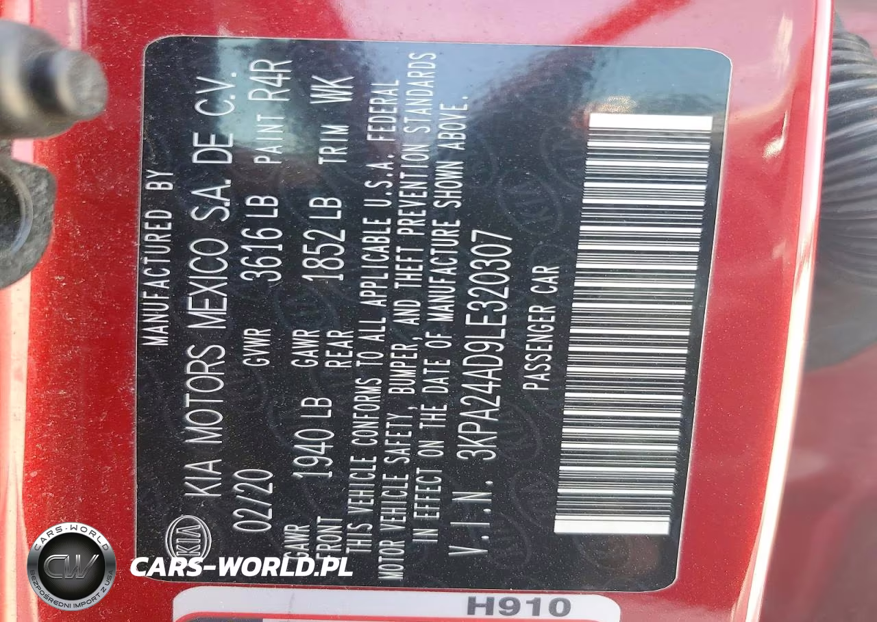 2020 Kia Rio VIN:3KPA24AD9LE320307 - 12