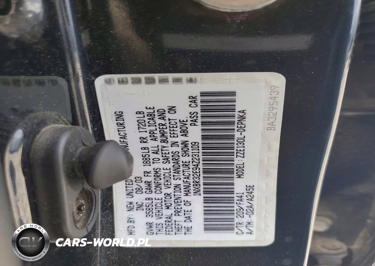 2004 Toyota Corolla Le VIN:1NXBR32E94Z231109 - 12