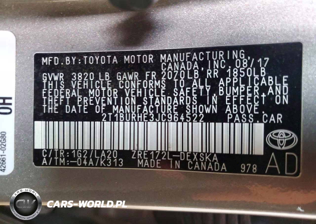 2018 Toyota Corolla Xse VIN:2T1BURHE3JC964522 - 12