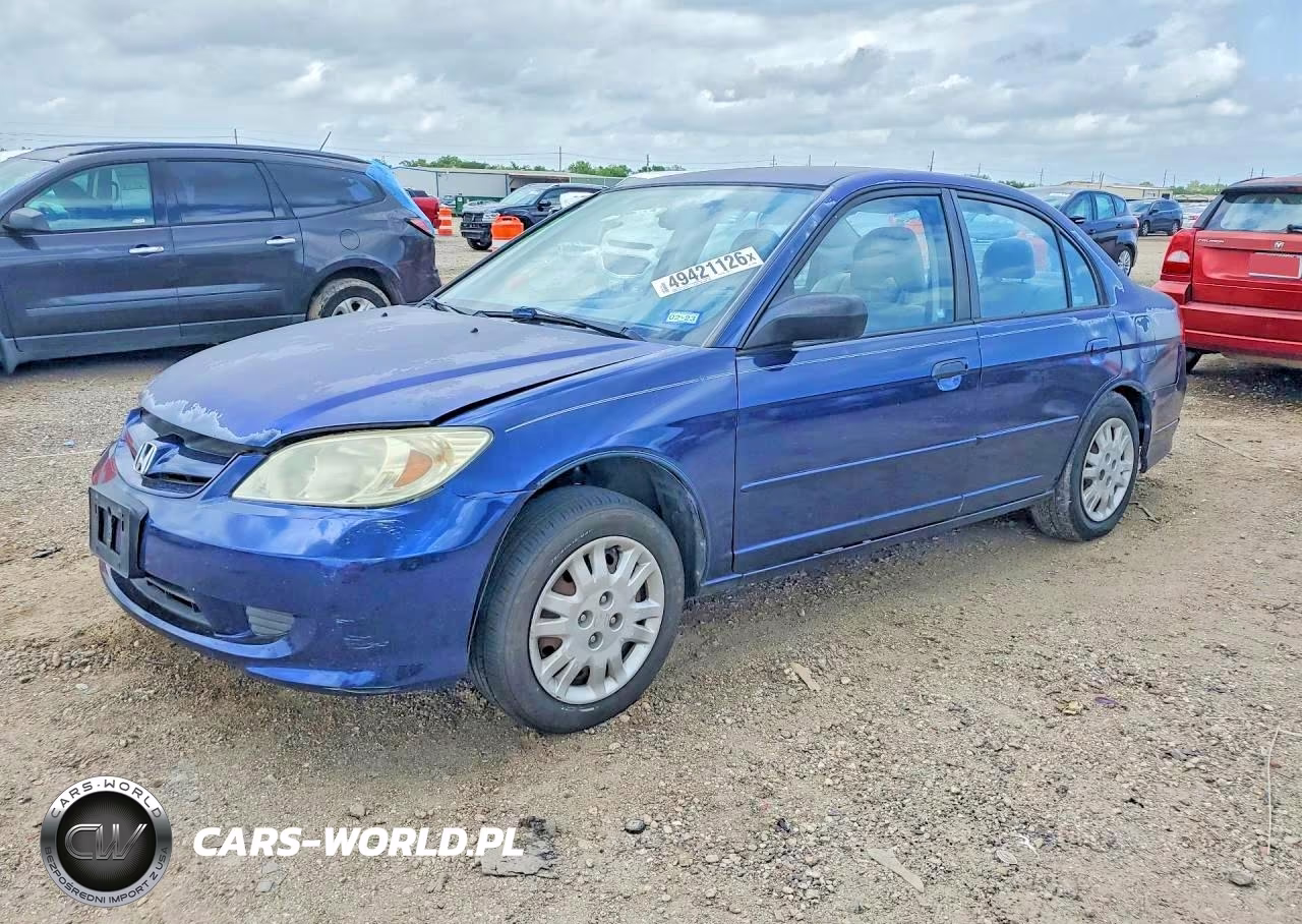 2004 Honda Civic Lx VIN:2HGES16544H504238 - 1