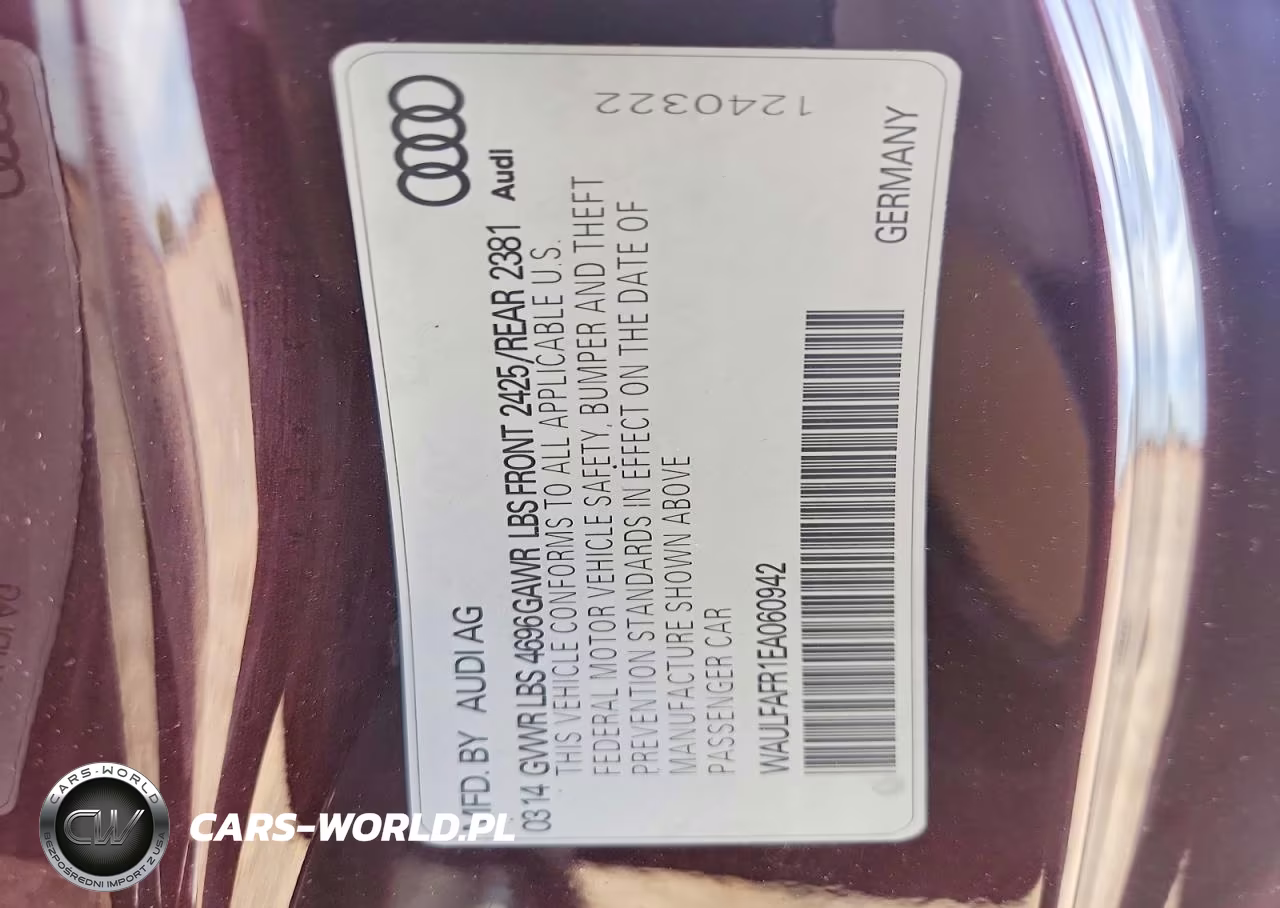 2014 Audi A5 Premium Plus VIN:WAULFAFR1EA060942 - 12