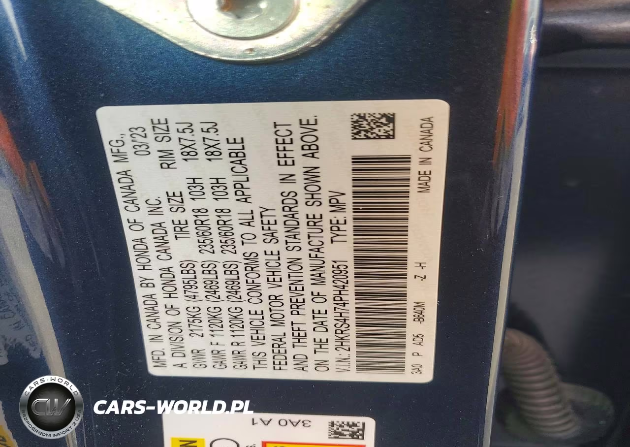 2023 Honda Cr-V Exl VIN:2HKRS4H74PH420951 - 12