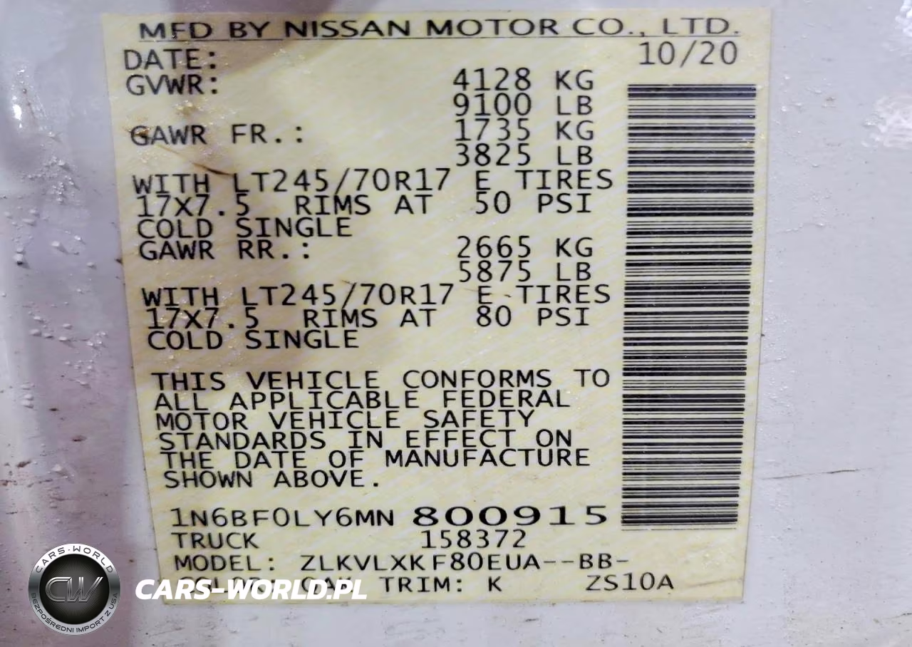 2021 Nissan Nv 2500 Delivery Van VIN:1N6BF0LY6MN800915 - 13