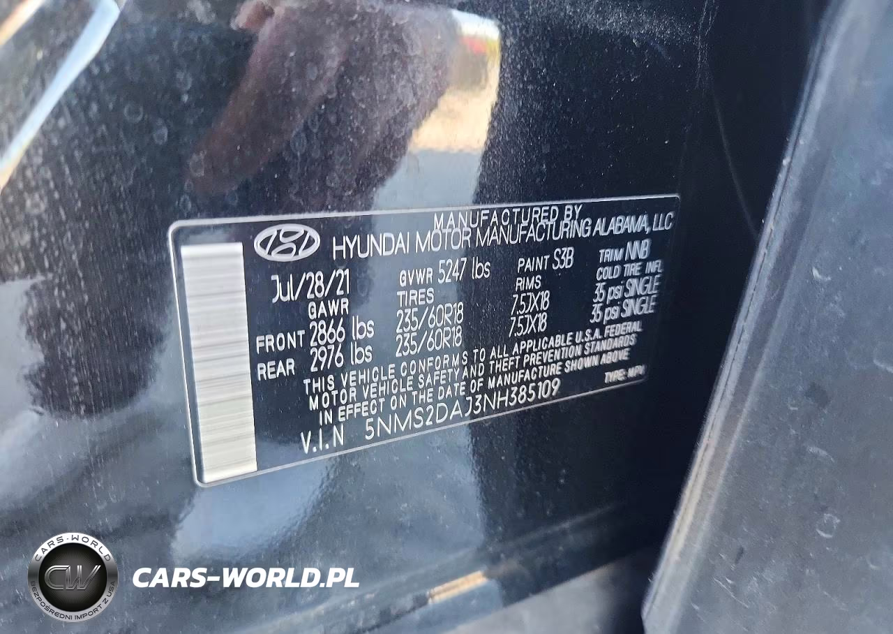2022 Hyundai Santa Fe Sel VIN:5NMS2DAJ3NH385109 - 12