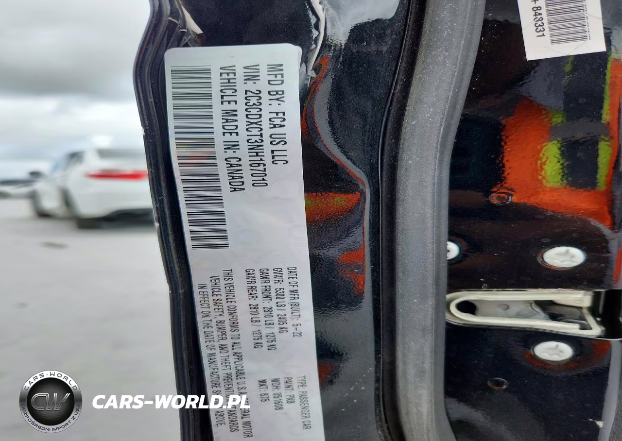 2022 Dodge Charger VIN:2C3CDXCT3NH167010 - 13