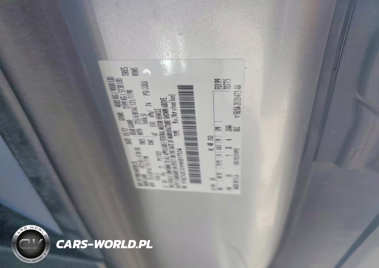 2017 Ford Transit T-350 VIN:1FBZX2CG1HKB17534 - 13