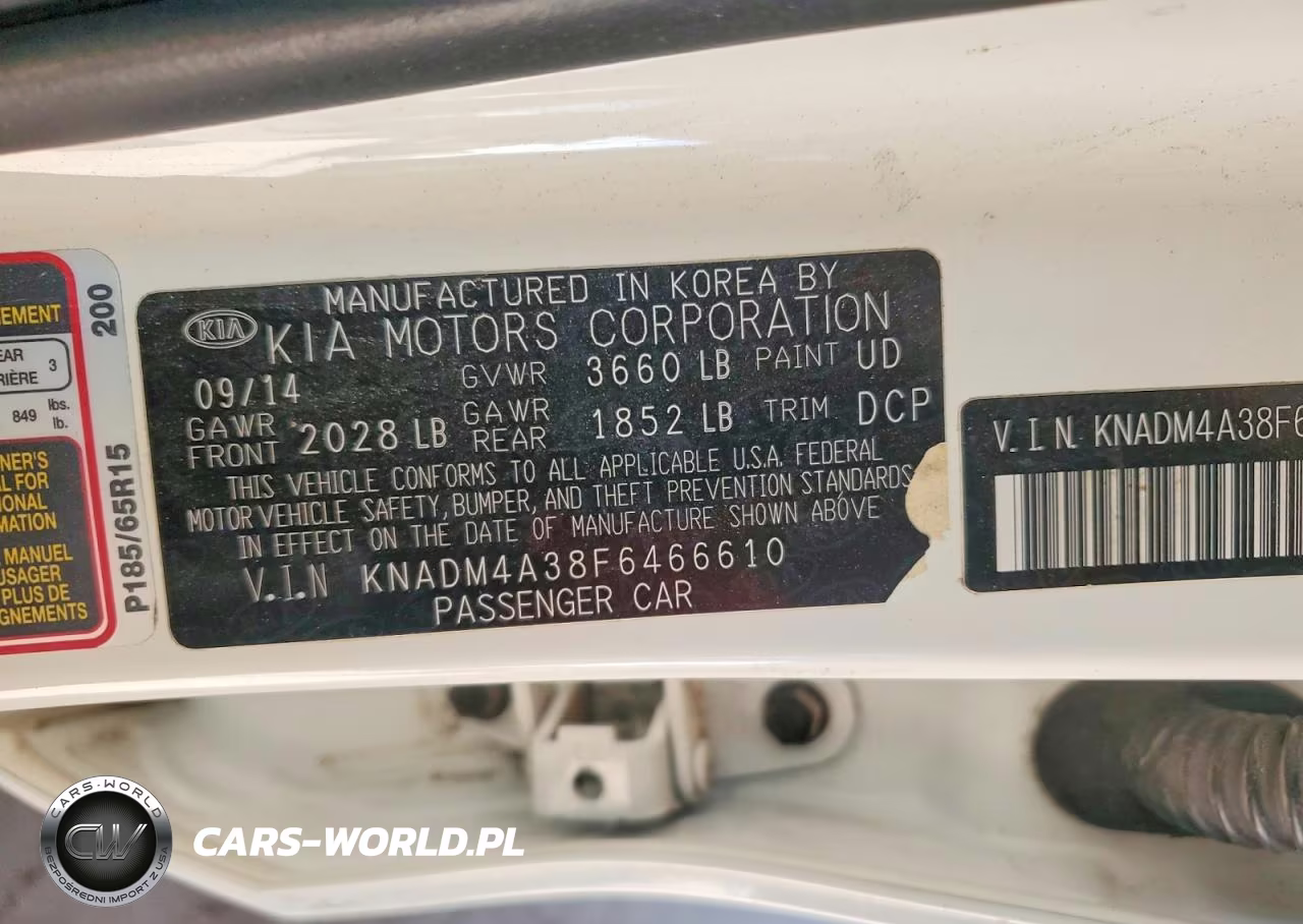 2015 Kia Rio Lx VIN:KNADM4A38F6466610 - 12