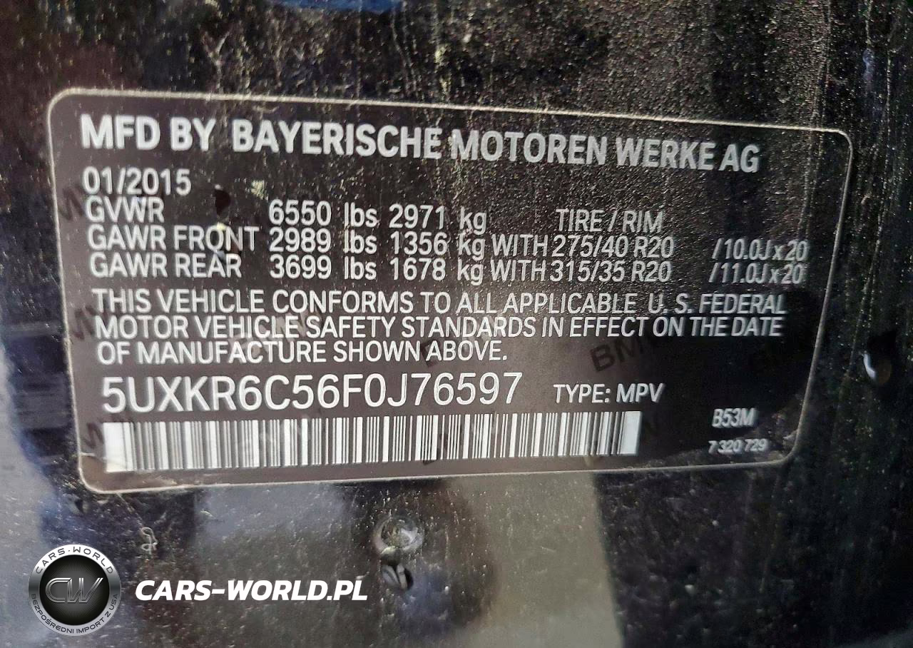 2015 BMW X5 xDrive50I VIN:5UXKR6C56F0J76597 - 13