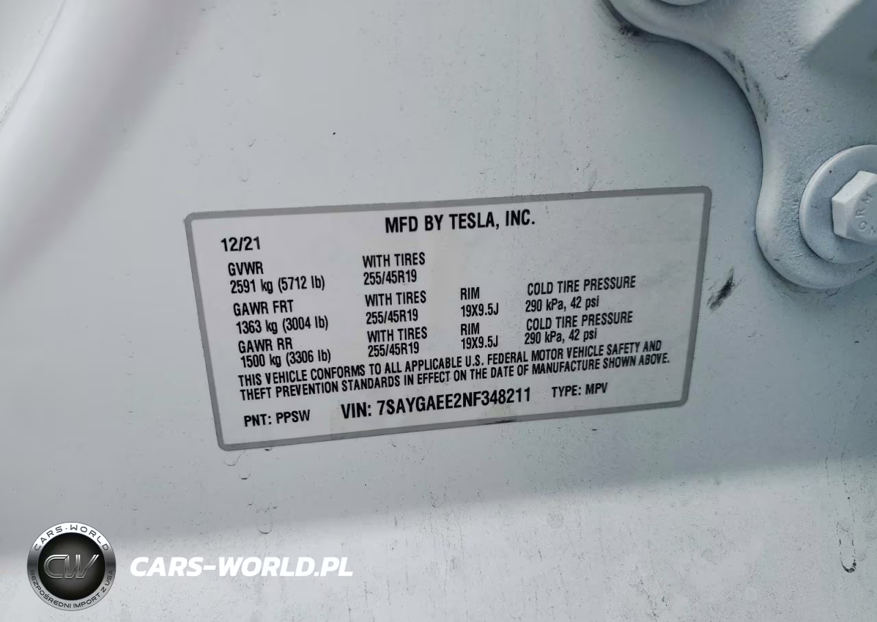 2022 Tesla Model Y VIN:7SAYGAEE2NF348211 - 12