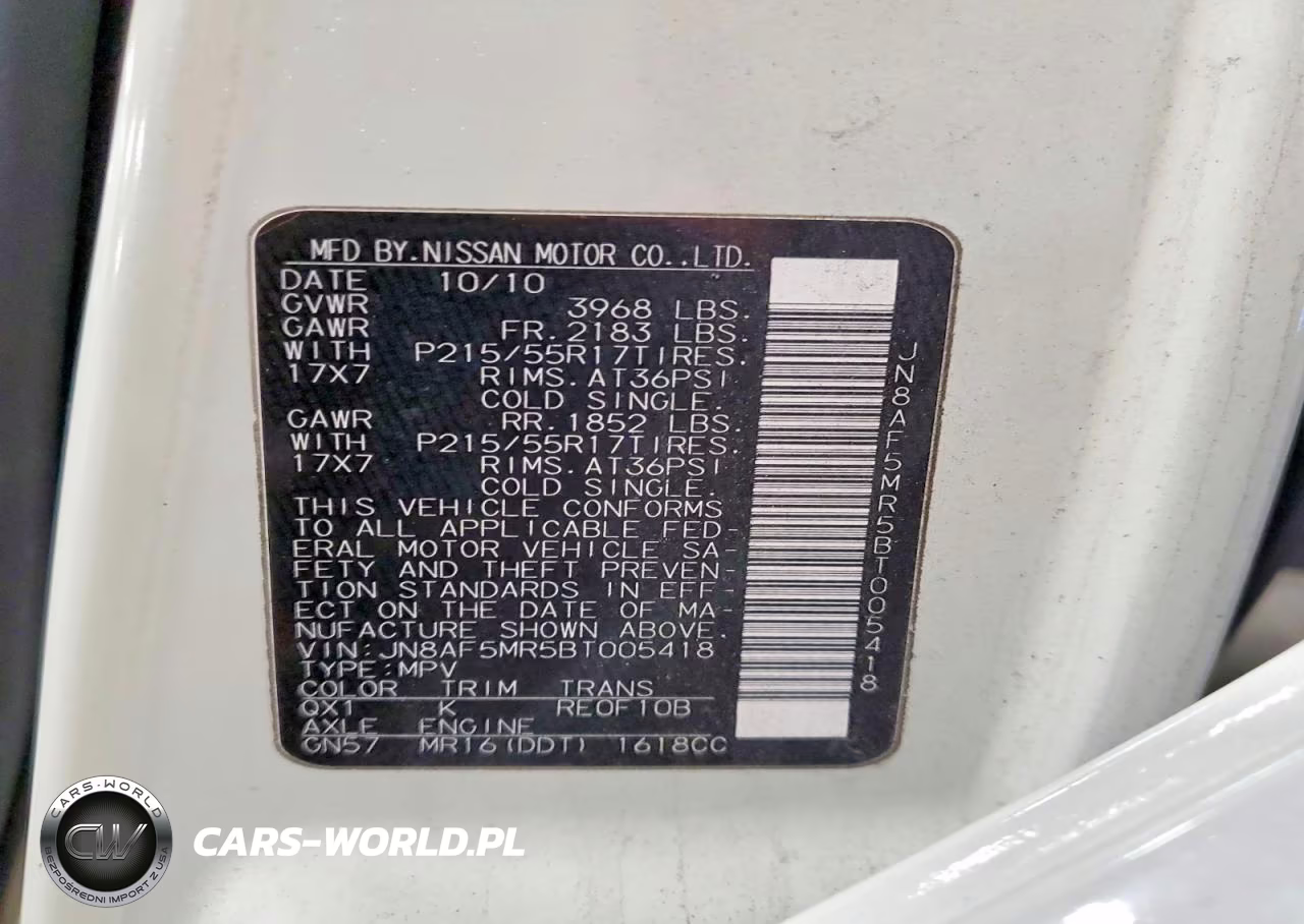 2011 Nissan Juke S VIN:JN8AF5MR5BT005418 - 12